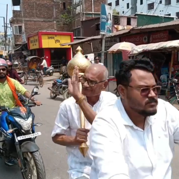 রাম নবমী উপলক্ষে আগরতলা শহরে রাম ভক্তদের বাইক…