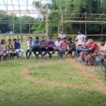 মহিলা ফুটবল খেলার প্রস্তুতিতে কোমর বেঁধেছে রাধানগরের যুবক-যুবতীরা।