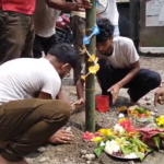 দু’মুঠো অন্ন থিম প্যান্ডেলের খুঁটি পুজা সম্পন্ন হলো রাধানগরে।